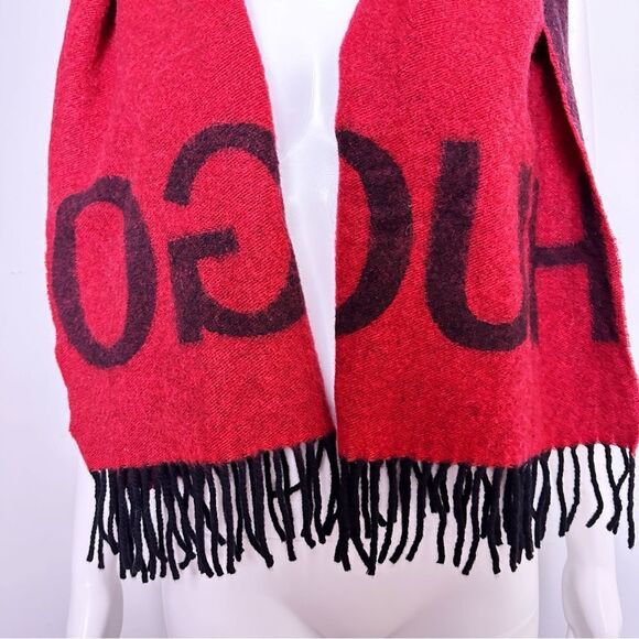 ᴇᴜᴄ ʜᴜɢᴏ ᴍᴇɴꜱᴡᴇᴀʀ ʀᴇᴅ/ʙʟᴀᴄᴋ ᴡᴏᴏʟ ꜰᴏᴜʟᴀʀᴅ ꜱᴄᴀʀꜰ - Picture 9 of 17